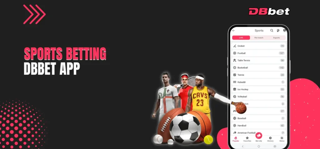 Bet on football, basketball, tennis, and esports on dbbet